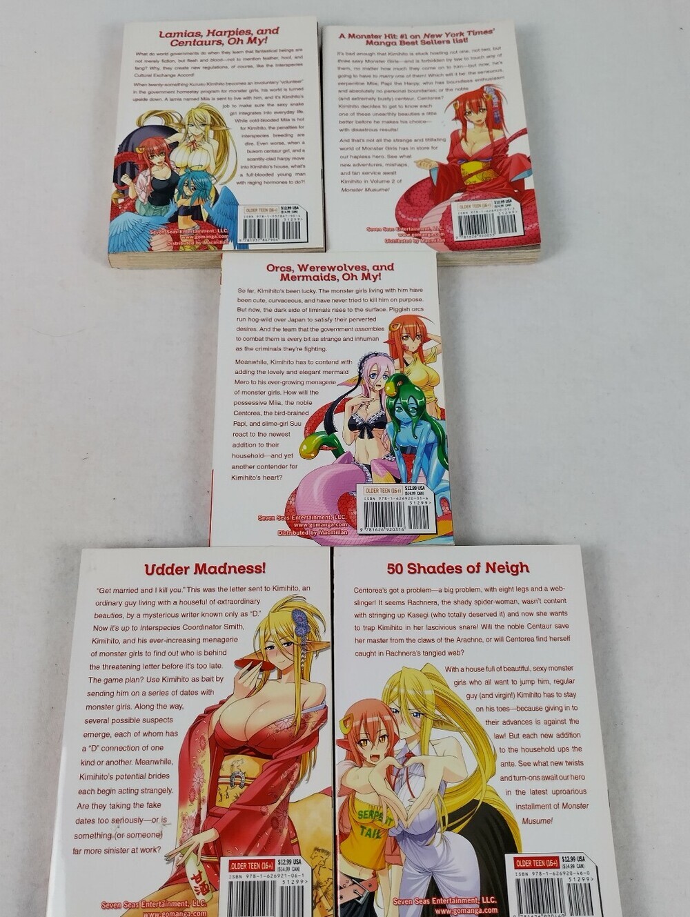 Monster Musume Volumes 1-5 Softcover Set English Fantasy Books - Picture 8 of 15